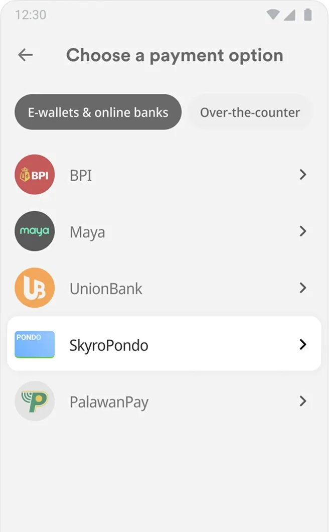Make a payment