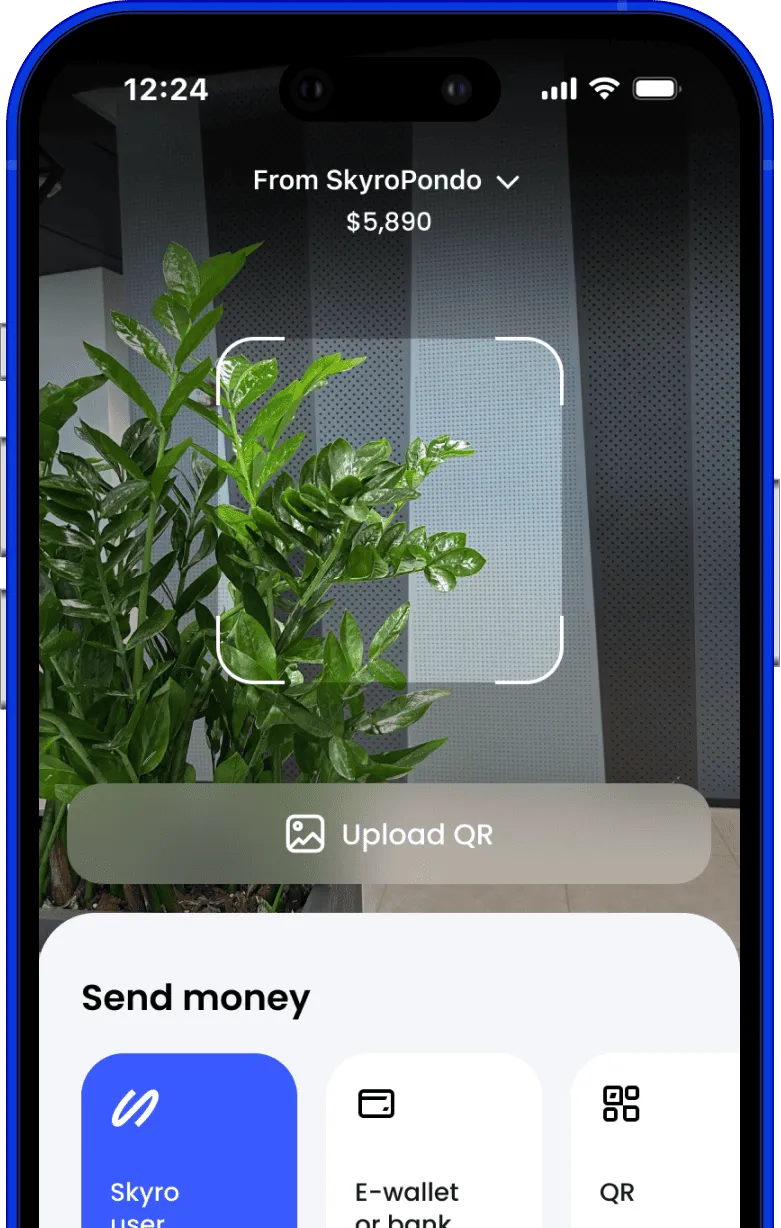 a screenshot of an iphone with a plant on the screen