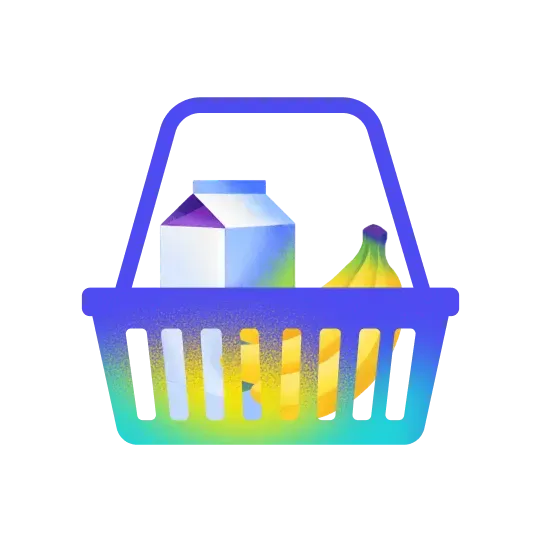 a basket with fruit in it on a black background