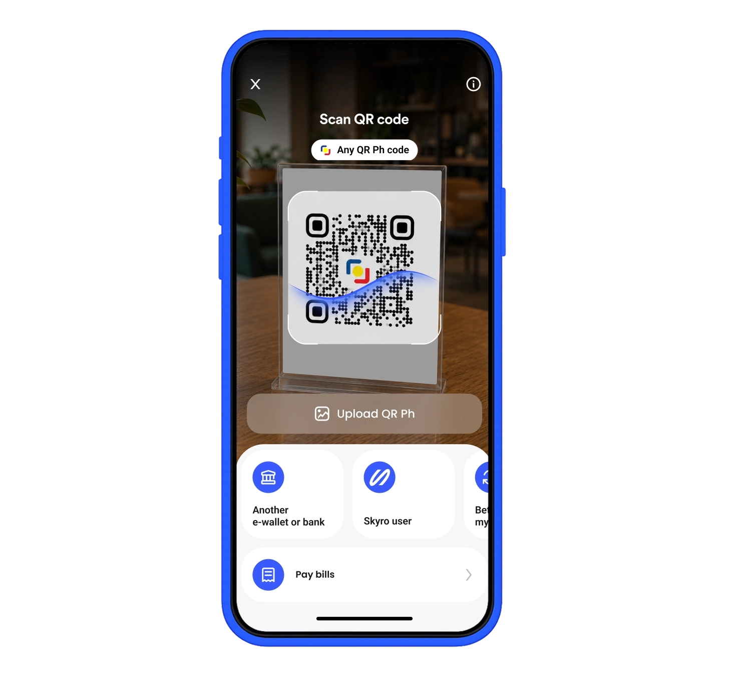 the image shows a screenshot of an iphone with the app showing a text message