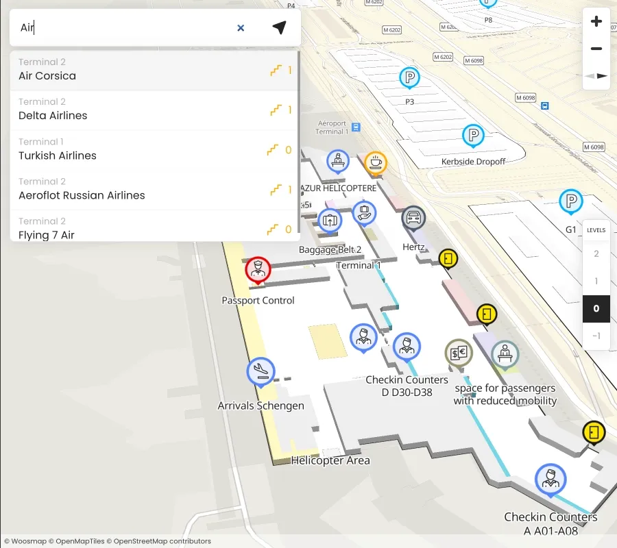 Indoor Search capabilities with Woosmap Indoor API