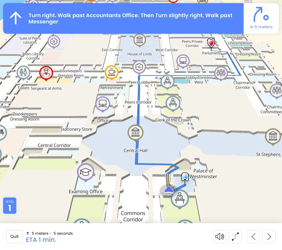 Map and navigate in your indoor venue with Woosmap Indoor API