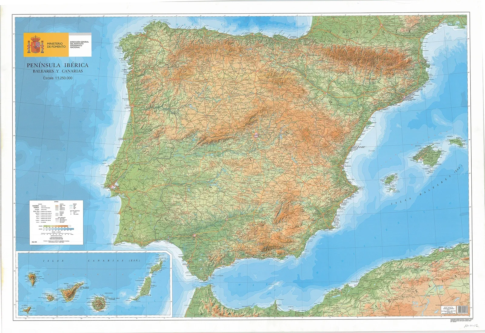 Map of Spain from IGN