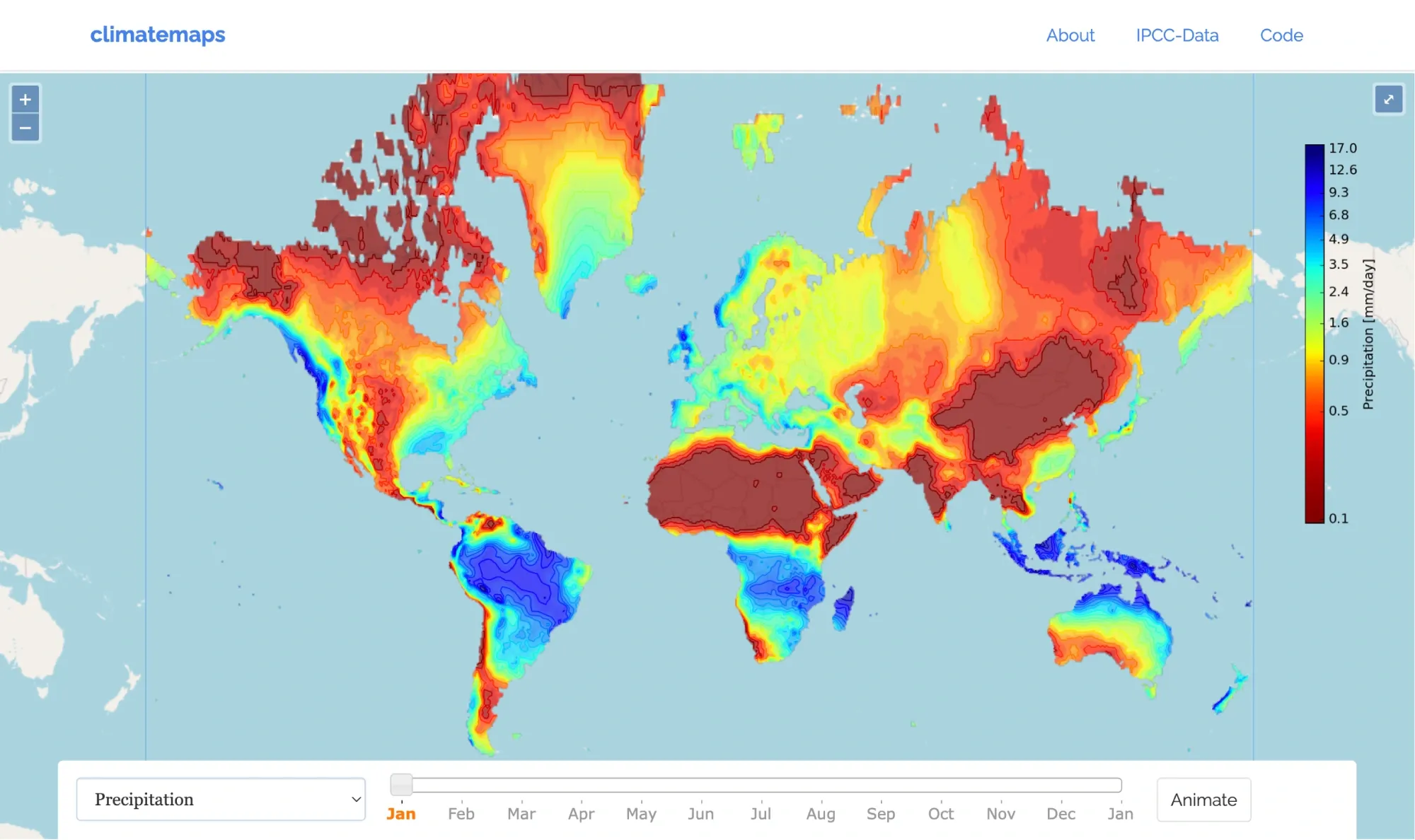 Climate Map - Precipitations