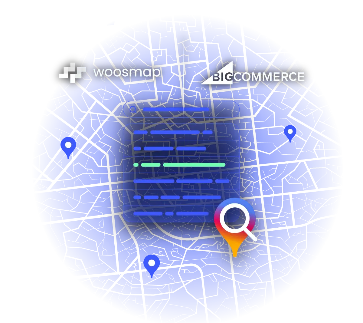 Woomap and Big Commerce