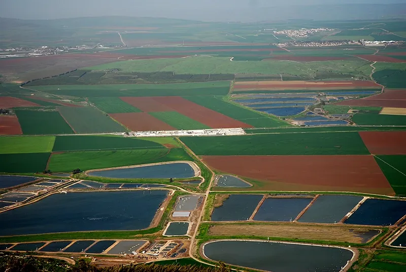 The Jezreel Valley as seen from Mount Gilboa