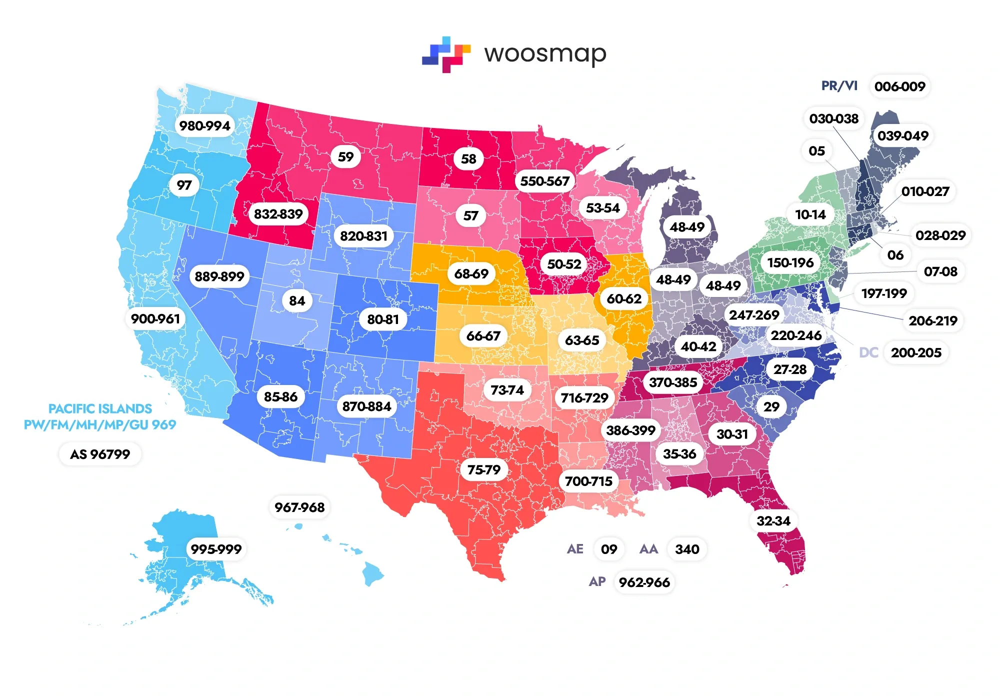 Zip Code Zones