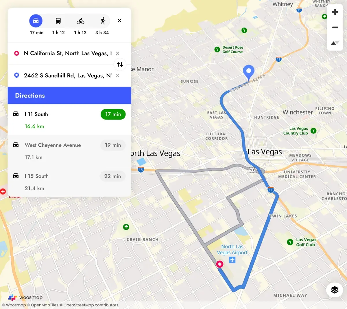 Propose advanced location features on top of your map with Woosmap Map API