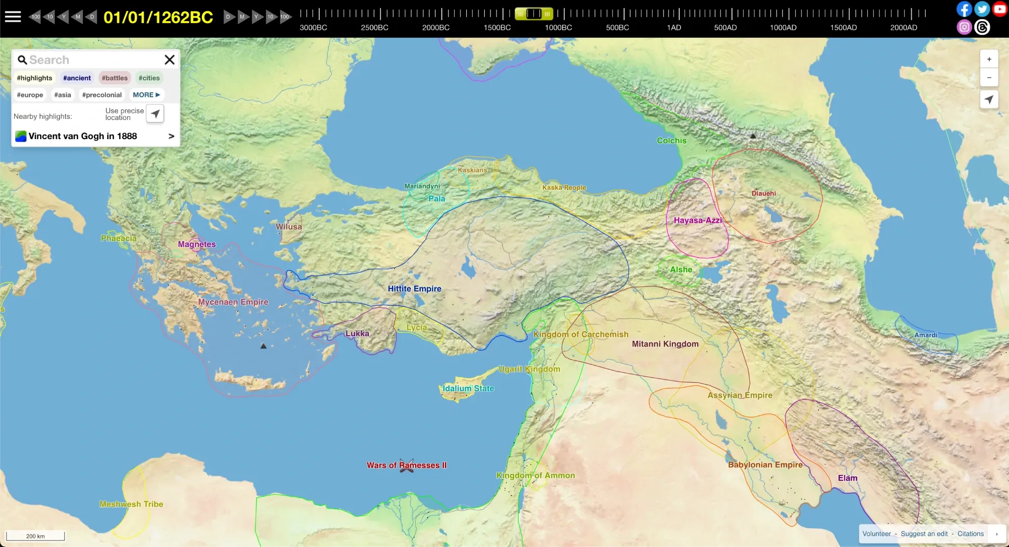 Historical or Evolution Maps