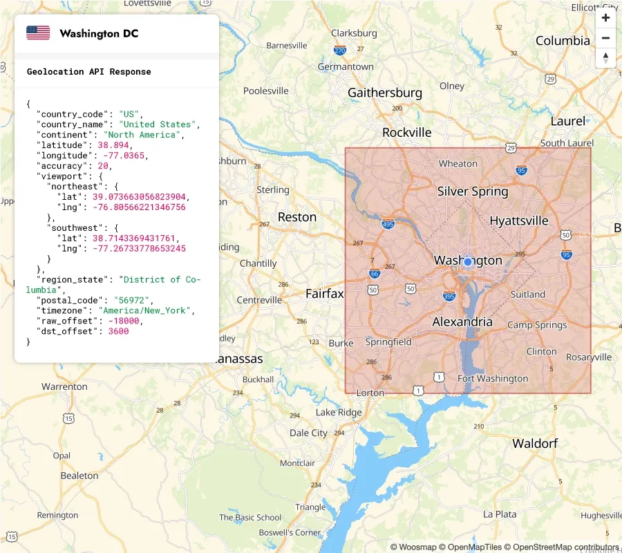 Get your visitors location with Woosmap Geolocation API