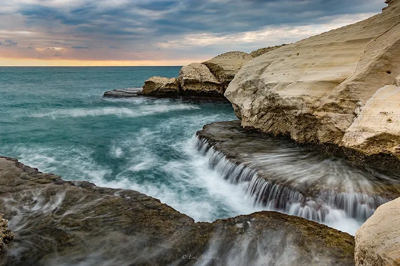 Rosh Hankara is a unique nature reserve, located at the northern end of the Mediterranean coast of Israel