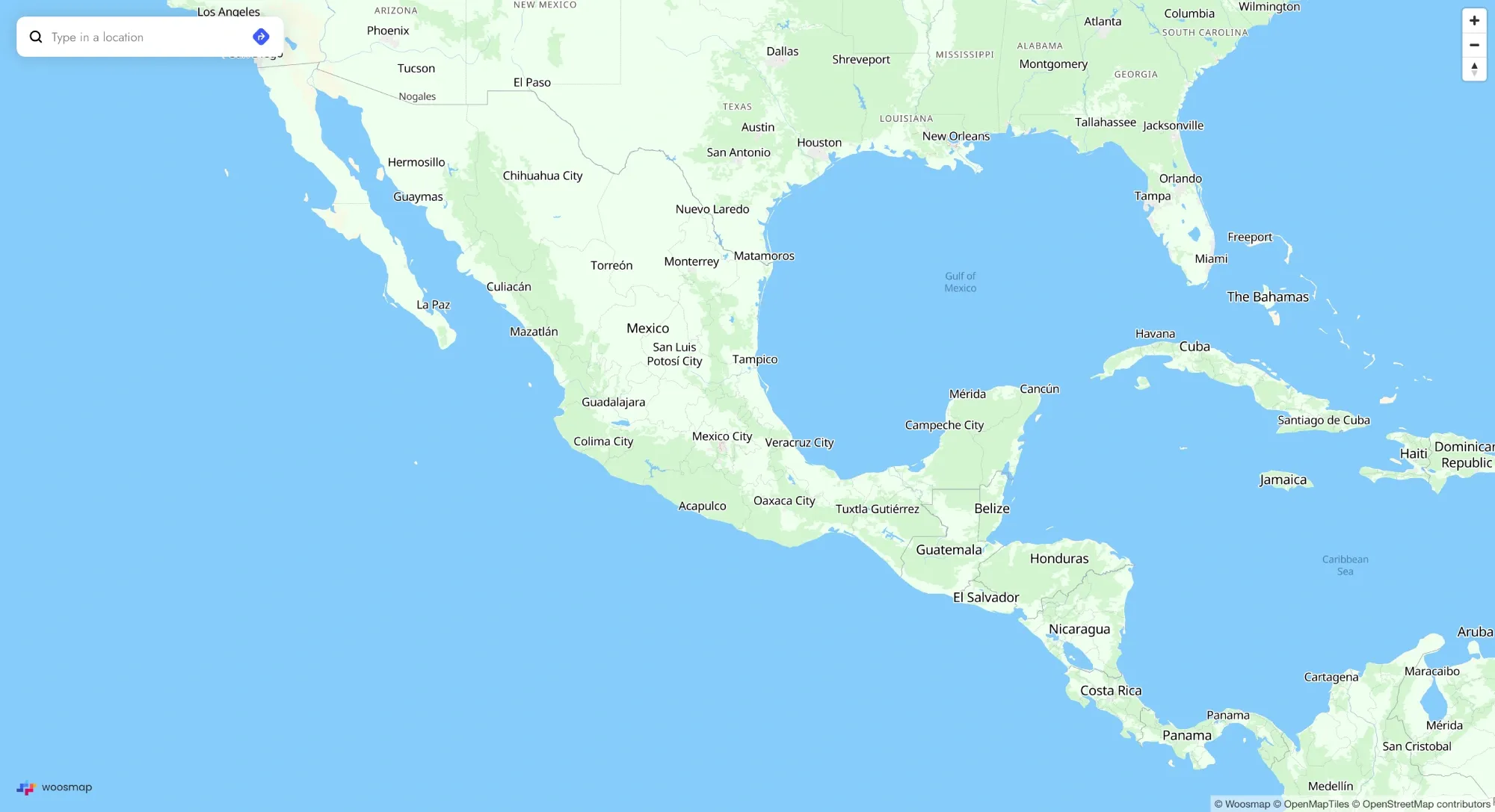 Map of Mexcico