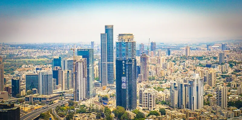 View of Diamond Exchange Center from Azrieli Center