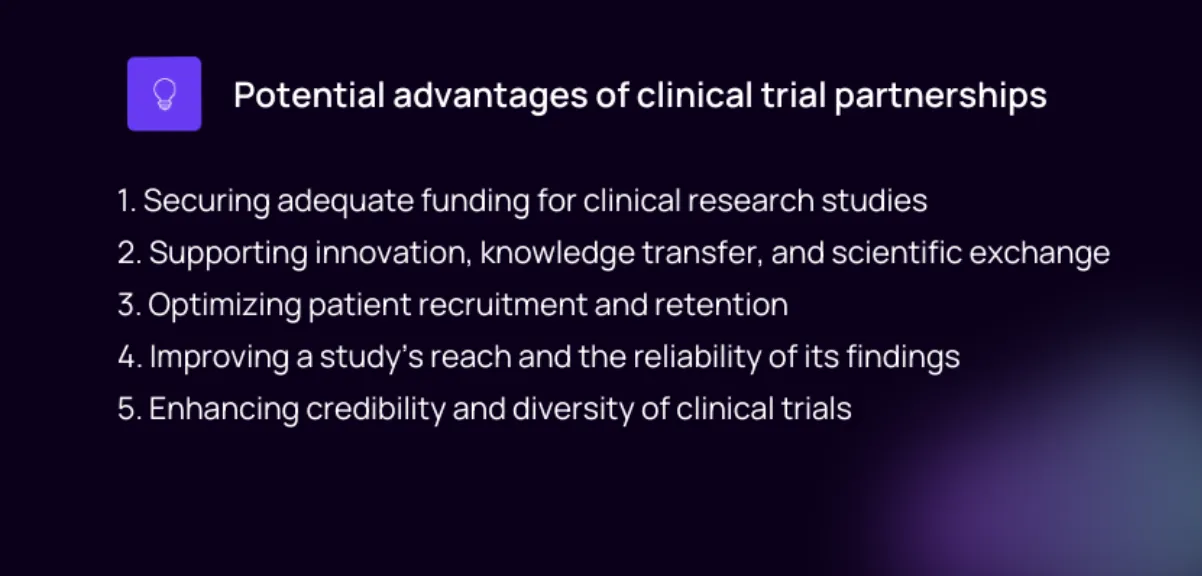 potential advantage of clinical trials
