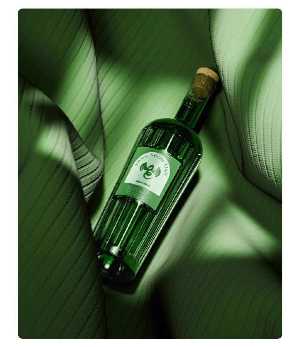 A green bottle