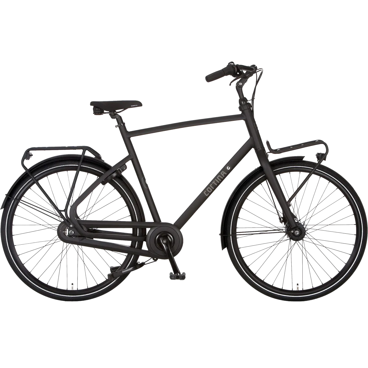 zijaanzicht cortina common jet black matt