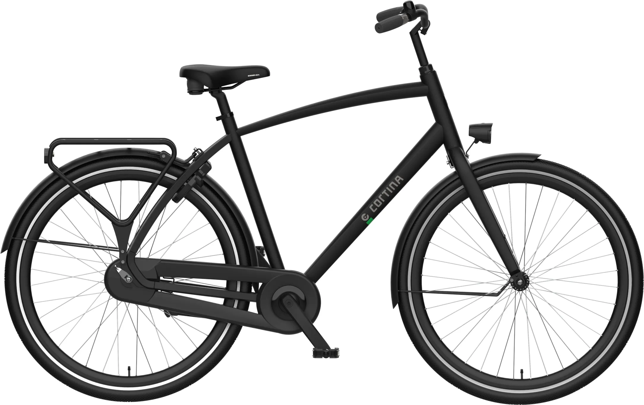 zijkant cortina tide jet black herenfiets