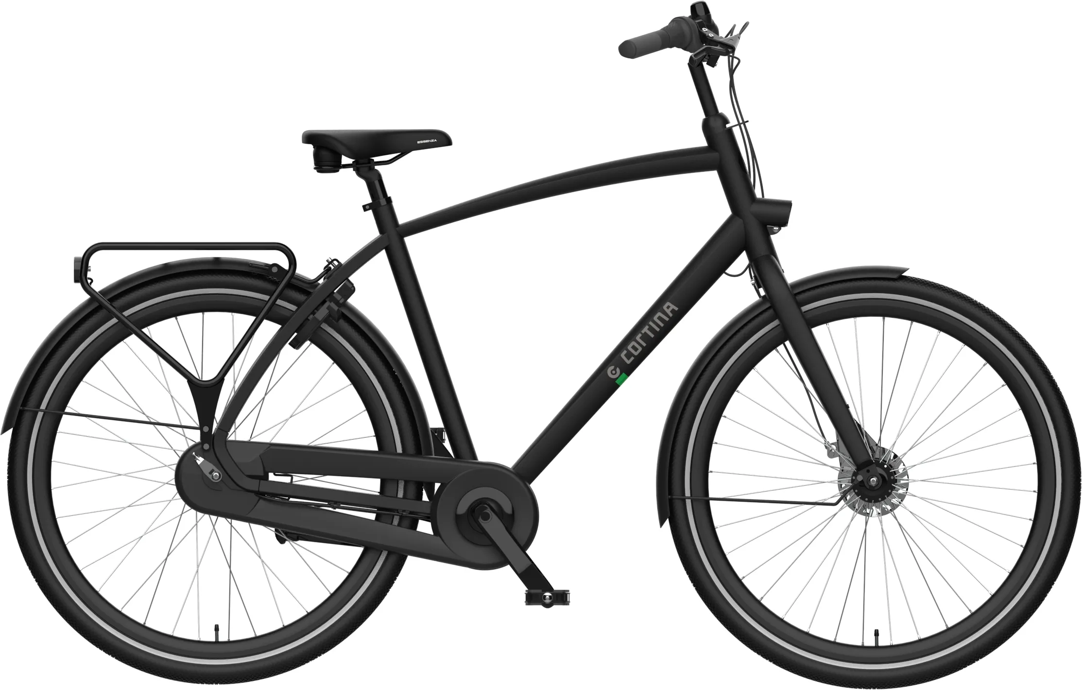 zijkant cortina tide jet black herenfiets