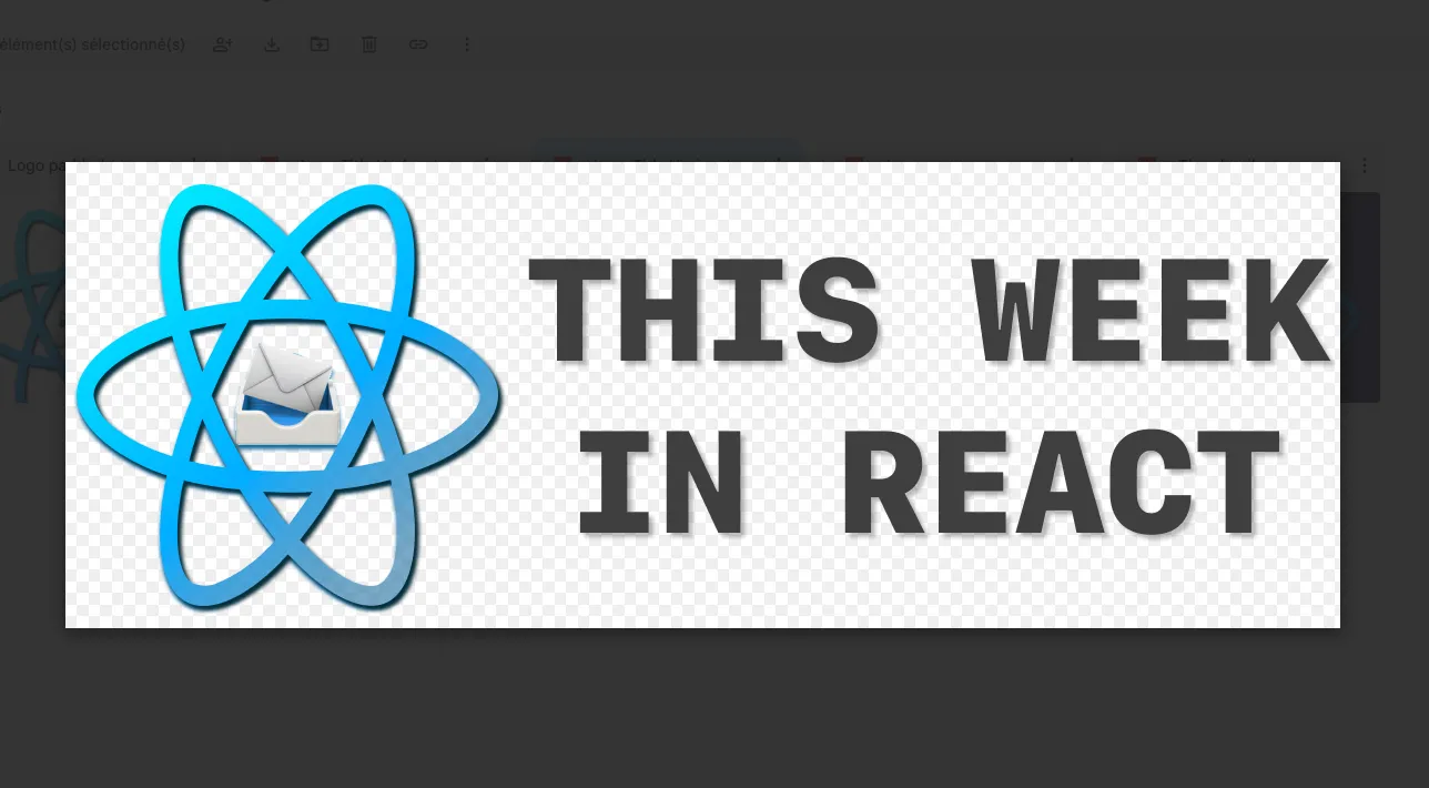 This week in React Logo