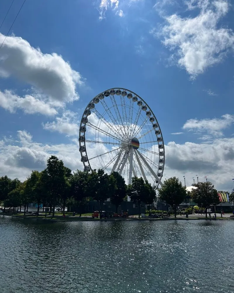A ferris wheel in montreal